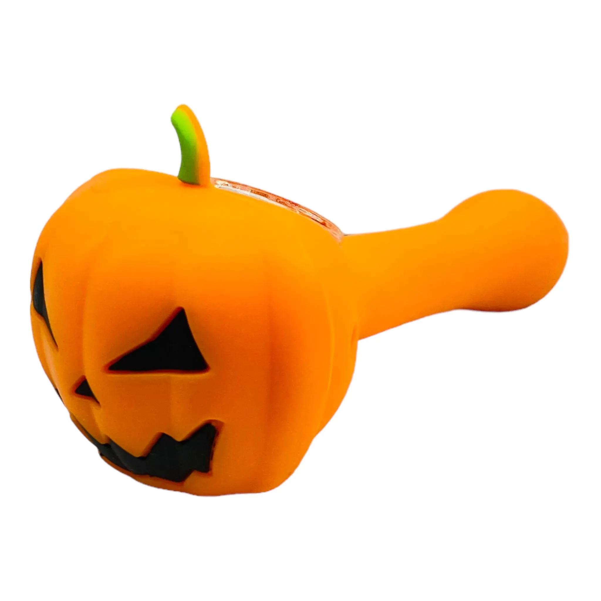 Silicone Jack-o'-lantern Hand Pipe With Multi Hole Bowl