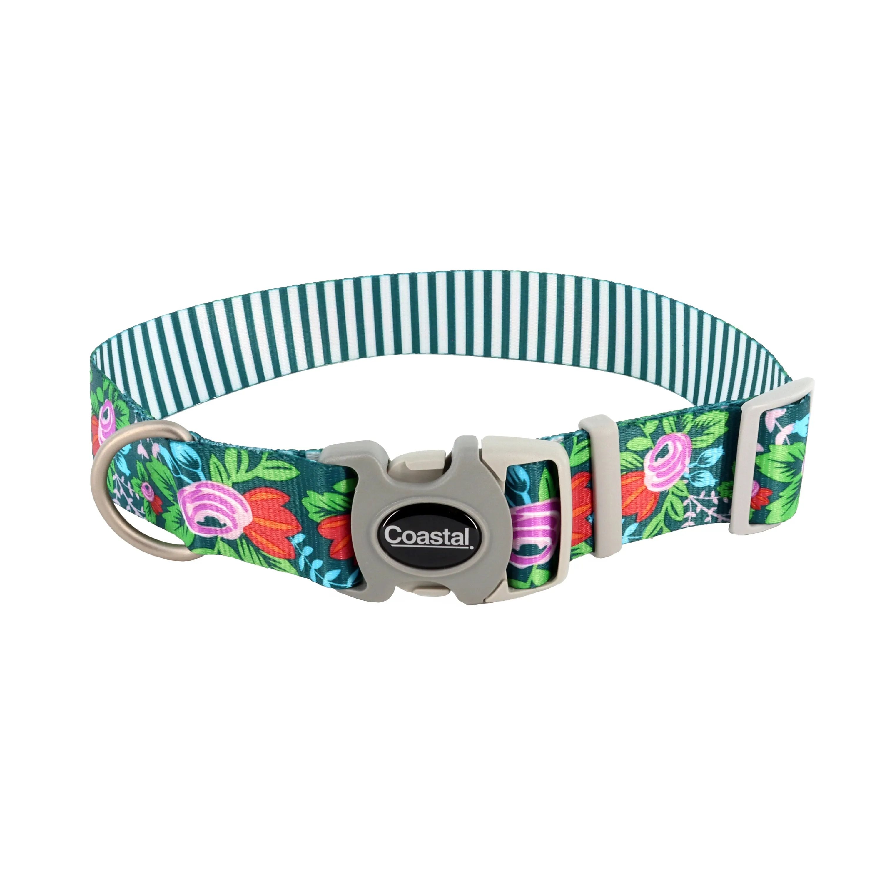 Sublime Adjustable Dog Collar Floral Medium