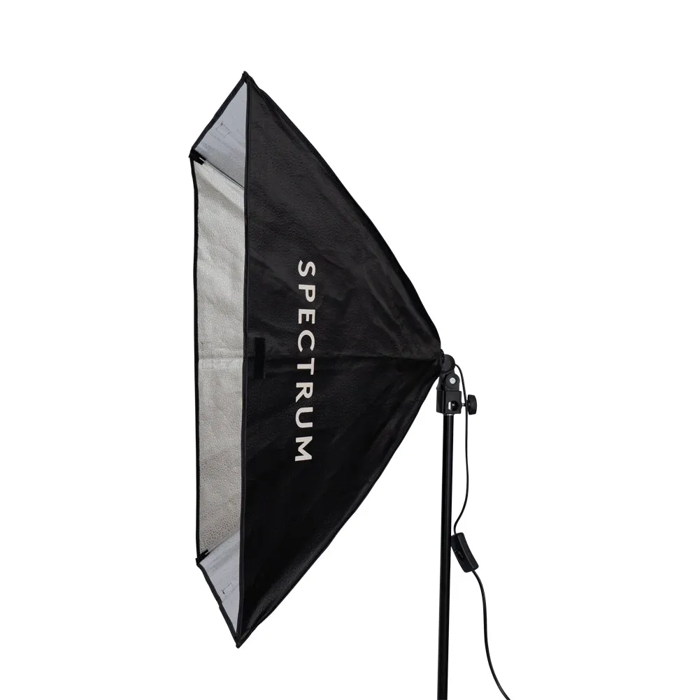 Triple "Illuminate Mate II" Rectangle Softbox and Boom Arm LED Lighting Kit