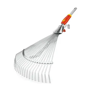 Wolf Garten UC-M Adjustable Flat Tine Steel Lawn Rake